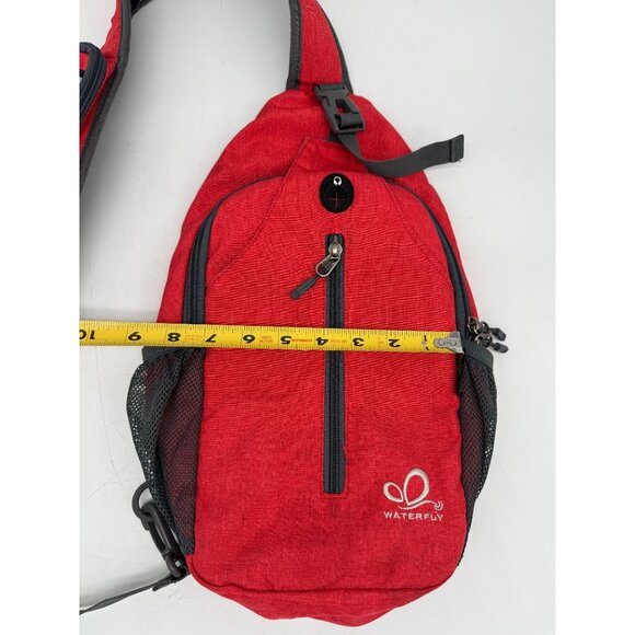 Waterfly Urban Elite 2.0 UltraLight Crossbody Bag Red School Travel Outdoors - Picture 4 of 10